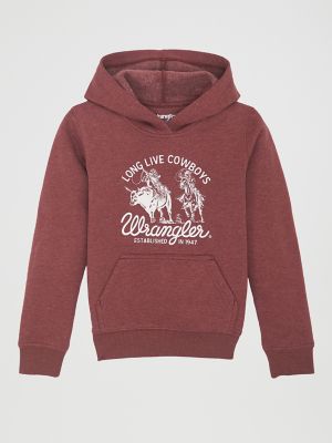 Wrangler Mens Long Live Cowboys Hoodie - 112336434