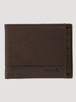 Men's Wrangler® Metal Patch Bi-fold Wallet, Men's ACCESSORIES