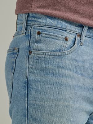 Wrangler Men's Five Star Premium Performance Series Regular Fit Jeans (Size: 33 x 30) Light Blue