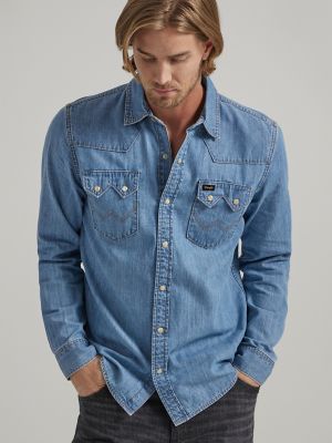 Men's Pearl Snaps, Cotton & Denim Pearl Snap Shirts