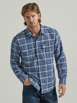 Mens plaid hot sale shirt