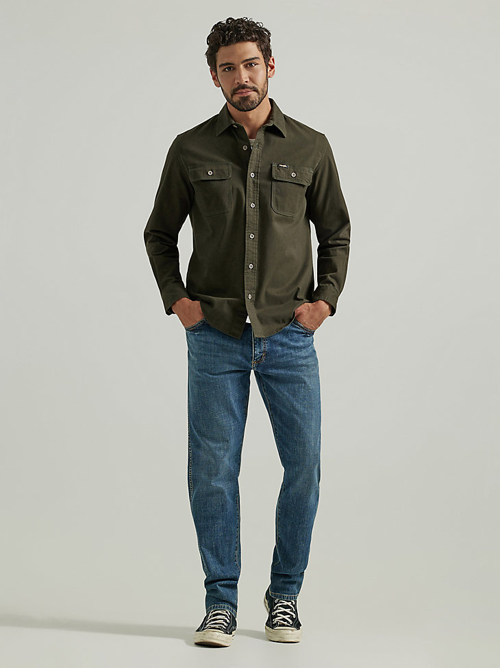 Men's Wrangler® Epic Soft™ Stretch Twill Shirt in Rosin alternative view
