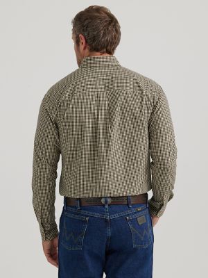 Men's George Strait Long Sleeve Button Down One Pocket Printed Shirt ...