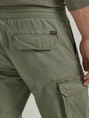 Men's High Stretch Multi-Pocket Skinny Cargo Pants,Elastic Waist