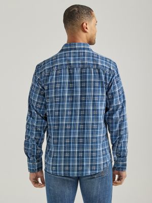 Mens Wrangler Retro® Premium Long Sleeve Western Snap Plaid Shirt Mens Shirts Wrangler® 6776