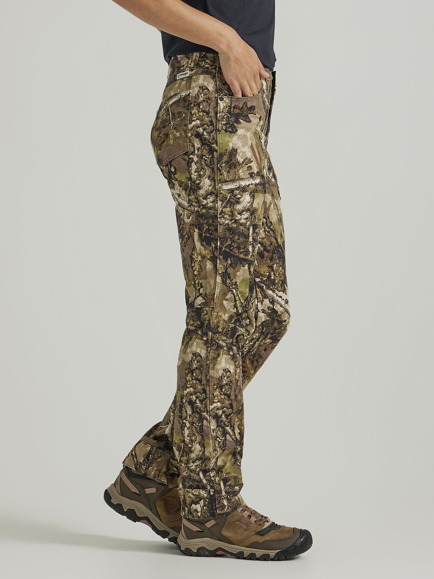 ATG Wrangler Hunter™ Women's Sierra Slim Pant in Warmwoods Camo alternative view 3