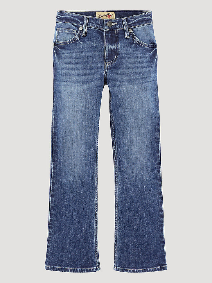 Boy's Wrangler® 20X® No. 42 Vintage Bootcut Slim Fit Jean (4-20) in Sorrel main view