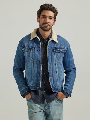 Wrangler mens hot sale jean jacket