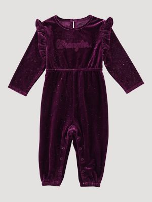 Baby velvet hot sale jumpsuit