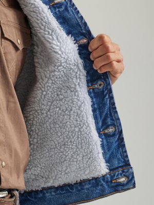 Wrangler Flannel-Lined Denim Jacket