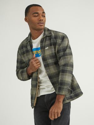 Sherpa lined clearance flannel for men