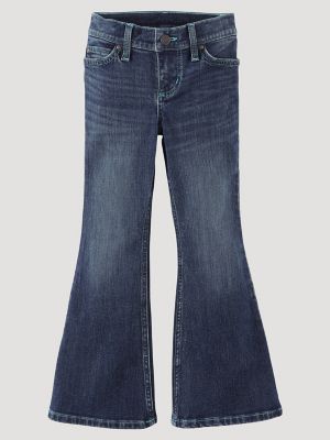 Girl's Wrangler Pull On Flare Jean in Tori