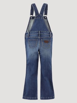 Girl's Wrangler Bootcut Denim Overalls, GIRLS