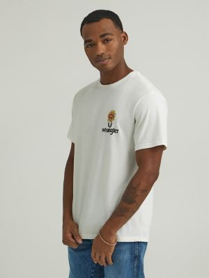 Men's Home Grown Denim T-Shirt in Marshmallow