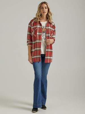 Wrangler hot sale flannel jeans