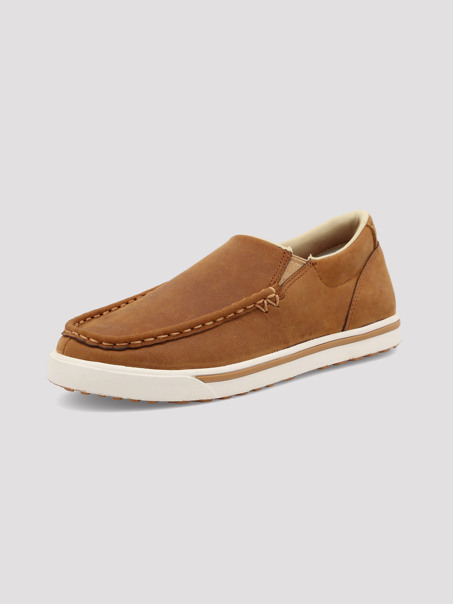 Kids Leather Slip On Shoe in Cognac main view