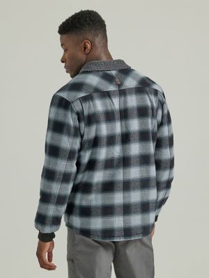 Wrangler sherpa clearance lined flannel jacket