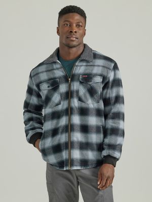 ATG by Wrangler Men s Sherpa Lined Flannel Shirt Jacket