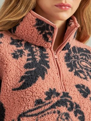 Women's Wrangler Retro Quarter-Zip Sherpa Pullover