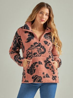 Women's pullover outlet sherpa