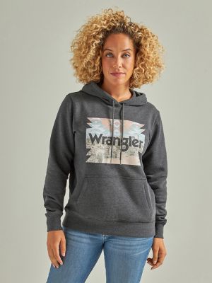 Women s Wrangler Desert Imprint Hoodie in Jet