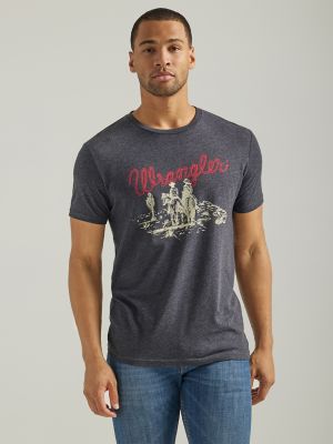 Men s Wrangler Vignette Logo T Shirt