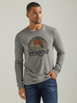 Wrangler Men's Long Sleeve Logo Shirt