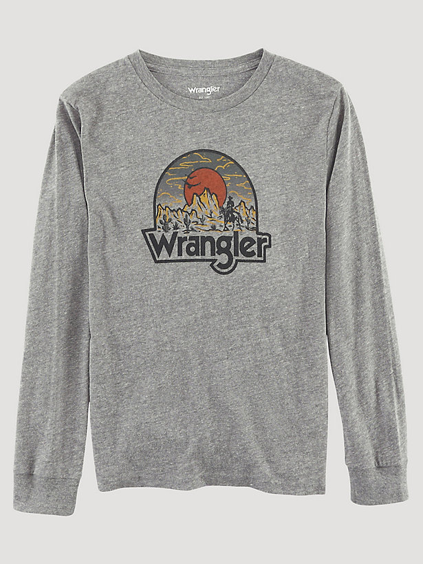 Boy's Wrangler Long Sleeve Desert Sunrise T-Shirt