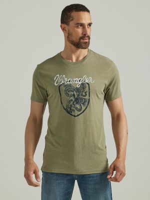 Green wrangler hot sale shirt