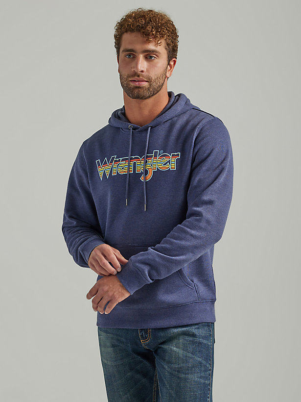 Men's Wrangler Multicolor Logo Pullover Hoodie