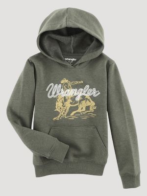 Women's Wrangler Retro® Cowboy Panorama Graphic Cinched Hoodie in Port  Royale