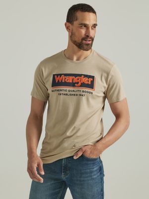 Men's Wrangler Collegiate Bucking Long Sleeve T-Shirt in University of Texas