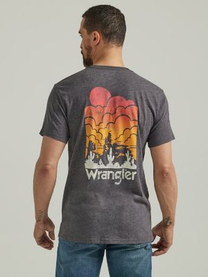 Orange graphic tee sales mens