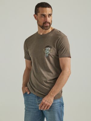 Easy Tiger Vintage Unisex T-Shirt. Slim Fit Olive Green Tee. Shirt for Men  Women.