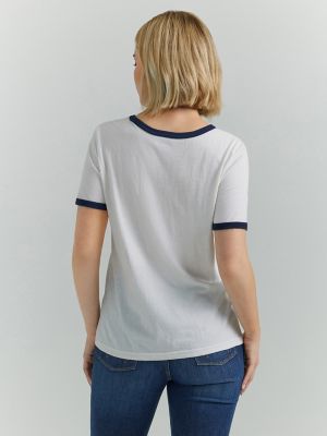 Contrast Trim T-Shirt - Women - Ready-to-Wear