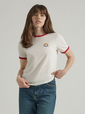 The Rib Scoop Women T shirt for Women Marshmallow White