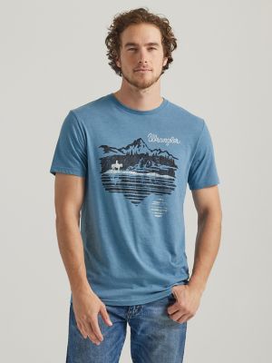 Men's Outdoor Cowboy Graphic T-Shirt