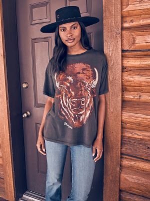 Womens wrangler clearance t shirt