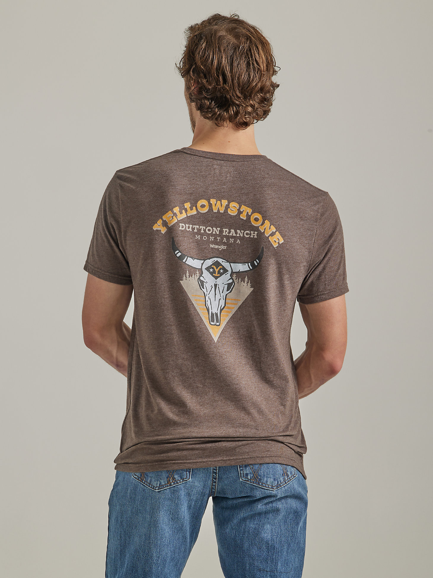Wrangler x Yellowstone Men's Steer Head Back T-Shirt