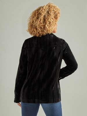 Velvet Blazer in Black