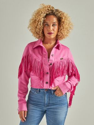 Women's Wrangler Retro® Crop Fringe Jacket