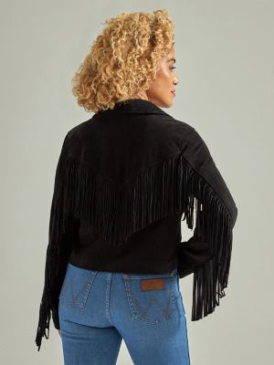 Women's Wrangler Retro® Suede Fringe Jacket