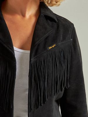 Women's Wrangler Retro® Suede Fringe Jacket