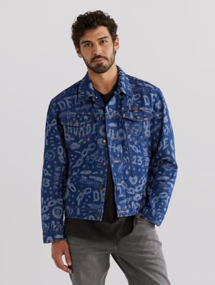 LV x YK All Over Pumpkin Denim Blouson - Men - Ready-to-Wear