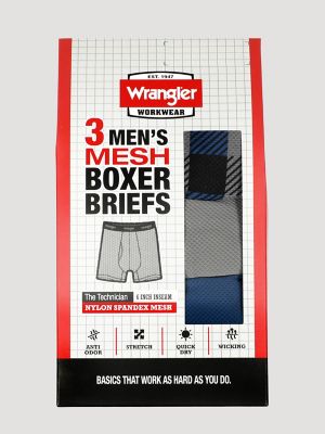 Men's Mesh Boxer Briefs (3-Pack)