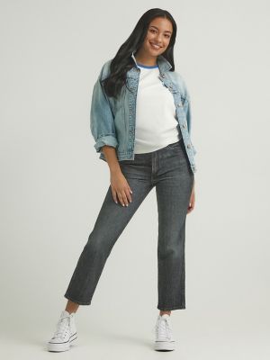 Levi's® High Rise Tapered Straight Leg Destructed Mom Jeans