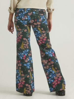 Into The Wildflowers Wide-Leg Embroidered Jeans