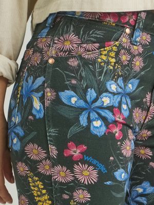 新品未使用】Wrangler flower embroidery denim - デニム/ジーンズ