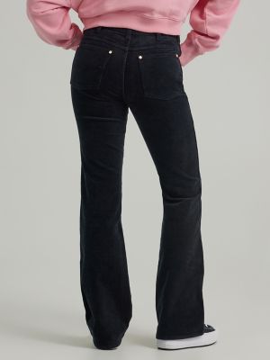 Corduroy bootcut jeans - Woman