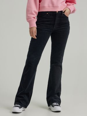 Wrangler® Ladies' Black Velvet Flare